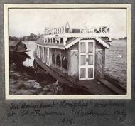 Houseboats on Dal Lake, Kashmir 1912