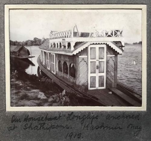 Houseboats on Dal Lake, Kashmir 1912