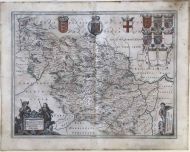 AN ORIGINAL BLAEU MAP OF THE WEST RIDING OF YORKSHIRE 1646