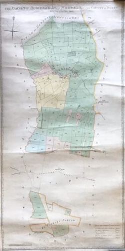 Manuscript Map of Somershall Herbert  in the County of Derby 1832