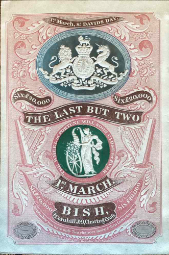  Printing History ; Rare Lottery Bill 1826 “The Last But Two”