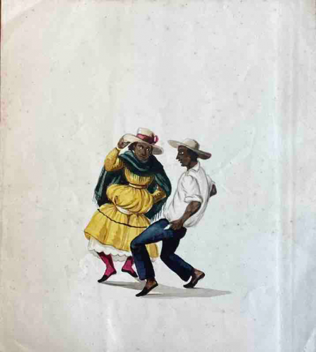 Three  Peruvian“ costumbrista” watercolours attributed to Pancho Fierro